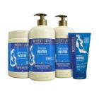 Kit 1 Shampoo 1 Condicionador 1 Banho creme NEUTRO 1L 1 Finalizador 150ml