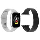 Kit 1 Smartwatch Ld5 Branco + 1 Pulseira Extra Preta - SMART BRACELET