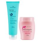 Kit 1 Spa para os Pés Creme para Afinar os Pés 250g + 1 Dermopés Creme Para Tratamento 130g (rosa)