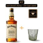 Kit 1 Whiskey Jack Daniel's Honey 1.000ml com 1 Copo de Vidro de 250ml para Whisky