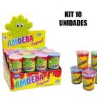 Kit 10 Amoebas Massinha Colorida Geleca De Brincar 110G - Asca Toys