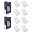 Kit 10 Arandela Parede Externa Interna Led Flat 12w Branco Frio 6500k Ip65 - Avant