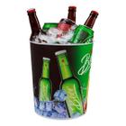 Kit 10 Baldes de Gelo Decorados Beer p/ Bebidas 7L Usual - Usual Utilidades