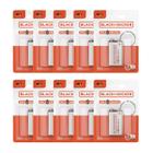 Kit 10 Baterias Pilha Alcalina 9V 6LR61 Rádio Black+Decker