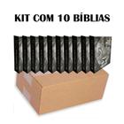 Kit 10 Bíblias Leão Brochura - Edição de Promessas 13X9 cm