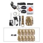 Kit 10 Bolsas Camufladas Conjunto Acessórios de Camping Kit Sobrevivência para Acampar - Tauê