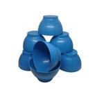 Kit 10 Bowl Cumbuca P/ Sopas Caldos Sobremesa Plástico 700 Ml Azul