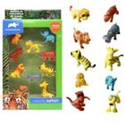 Kit 10 Brinquedo Mundo Animal Selva Safari Coleção Ebn Kids