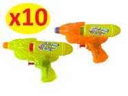 Kit 10 Brinquedos Arminha Lança de água p/ crianças piscina