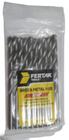 KIT 10 Brocas De Aço Rápido HSS 3/16 4,76 mm Para Metais FERTAK 1278