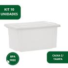 Kit 10 Caixa Frigorifica Com Tampa Multiuso Pro 12l