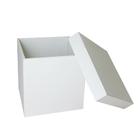 Kit 10 Caixa Quadrada Tampa Sapato 5x5x5 Mdf Madeira Pintada