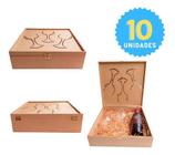 Kit 10 Caixa Vinhos Taças Mdf 35x35x10 Personalizável Grande