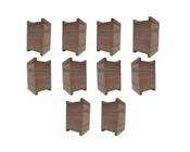 Kit 10 Caixas Abelha Inpa Sem Ferrão Eucalipto 20x20