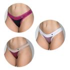 Kit 10 Calcinhas Microfibra em Viés Tanga Lingerie Conforto