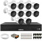 Kit 10 Câmeras Intelbras VHD 3230 B G7 Bullet Full HD 1080p Multi HD IP67 + Dvr Intelbras MHDX 3116-C 16 Canais