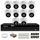 Kit 10 Câmeras Intelbras VHD 3230 D G7 Dome Full HD 1080p Visão Noturna de 30m IP67 + DVR Intelbras MHDX 1316 Full HD 16 Canais Multi HD