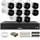 Kit 10 Câmeras Intelbras VHL 1220 B G2 HDCVI LITE Bullet Full HD 1080p Visão Noturna 20m IP66 + Dvr Intelbras MHDX 3116-C 16 Canais