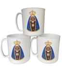 Kit 10 canecas nossa senhora aparecida lembrancinha presente padroeira católica personalizada promo