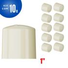 Kit 10 Cap Tampão Aquatherm Soldável CPVC Bege Para Tampar Tudo Água Quente 1” Polegada 28mm Tigre