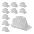 Kit 10 Capacete de Proteção Segurança com Aba Frontal EPI Capacete PLT - Plastcor