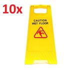 Kit 10 cavalete de sinalização de chão molhado caution wet floor para empresa, escritório e loja