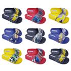 Kit 10 Chinelo Slide Masculino Infantil Heroes Atacado K44