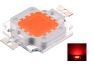 Kit 10 chip super power led 10w 9v-12v vermelho