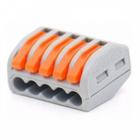 Kit 10 conector emenda rapida alavanca 5 vias cinza lukma 66003