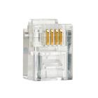 Kit 10 Conector Rj11 6p4c Telefonia