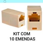 Kit 10 Conexões Perfeitas - Emendas Rj45 - So Produto