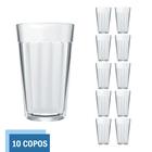 Kit 10 Copo Americano Vidro Long Drink 345ml Cristal Nadir