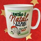 Kit 10 copo caneca natal flor então é natal fiz o que deu lembrancinha barato amigo familia trabalho