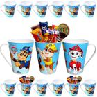 Kit 10 Copos Caneca Doces Lembrança Festa Patrulha Canina