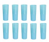 Kit 10 Copos Long Drink 350ml Azul Claro