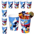 Kit 10 Copos Mickey para Doces e Lembranças de Festa Infantil