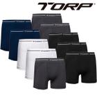 Kit 10 Cueca Boxer Sem Costura Microfibra Confortavel Torp