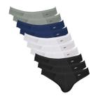 Kit 10 Cuecas Zorba Slip Algodão 791 Pto/Mho/Graf/Bco - GG