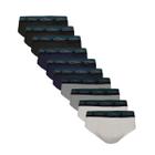 Kit 10 Cuecas Zorba Slip Max Algodão 764 Pto/Mho/Graf/Bco - M