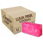 Kit 10 Cxs Luva Descartável Nitrílica Rosa Pink Supermax