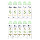 Kit 10 Desodorante Antitranspirante Aerosol Dove Go Fresh Pepino e Chá Verde 150ml