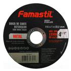 Kit 10 Disco Corte Metal Reforçado 4.1/2" - Famastil