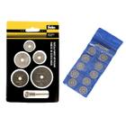 Kit 10 Discos Corte Diamantado 22mm Dremel Micro Retifica + serra circular mini jogo c/ 6 pcs