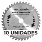 Kit 10 Discos Serra 40 D 110x20mm p/ Madeira Makita - Tradestar