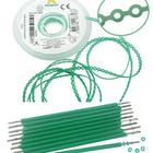 Kit 10 elastic bengala verde cristal + 1 corrente verde cristal médio 1,5m