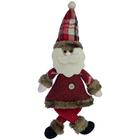 Kit 10 Enfeites Papai Noel Natal Em Tecido 30Cm