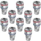 Kit 10 Engate Rápido De Ar 1/4 Rosca Macho 1/2 Npt