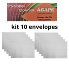 kit 10 Envelopes de Carta Convite 160mmX220mm