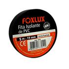 Kit 10 Fita Isolante Antichamas Preta 19mm x 5m - Foxlux