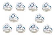 Kit 10 Fita Led 3528 240 Led's 5m Ip20 12v 18w Branco Frio